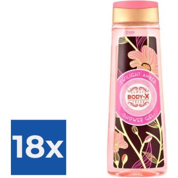 Body-X Women Douchegel | Twilight Amber | 500 ml - Voordeelverpakking 18 stuks