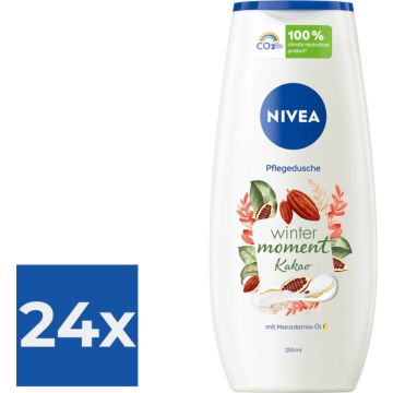 Nivea Douchegel – Winter Moment Cacao 250 ml - Voordeelverpakking 24 stuks