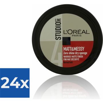 L'Oréal Paris Studio Line Matt &amp; Messy Zero Shine Dry Sponge - 150 ml - Voordeelverpakking 24 stuks