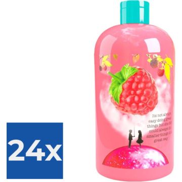 Treaclemoon The raspberry kiss bad en douchgel 500ML - Voordeelverpakking 24 stuks