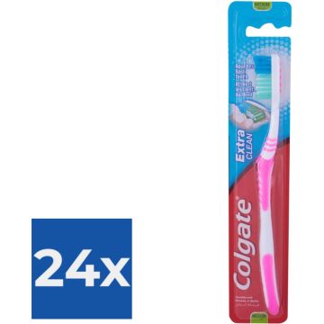 Colgate Extra Clean Medium Tandenborstel - Voordeelverpakking 24 stuks