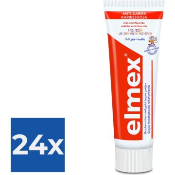 Elmex Anti-Cariës Peuter Tandpasta 75 ml - Voordeelverpakking 24 stuks