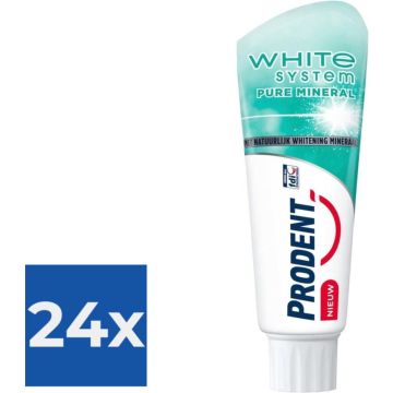 Prodent Tandpasta – White System Pure Mineral - Voordeelverpakking 24 stuks