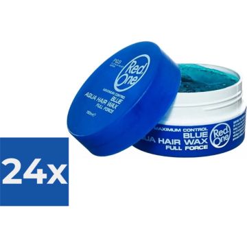 Red One Aqua Hair Wax - Blue / Blauw - Voordeelverpakking 24 stuks