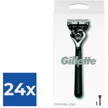 Gillette Proglide zwarte houder met 1 Proghlide mesje - Monochrome collection - Voordeelverpakking 24 stuks