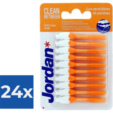 Jordan Tandenstokers - Clean Between Sticks Large - Voordeelverpakking 24 stuks
