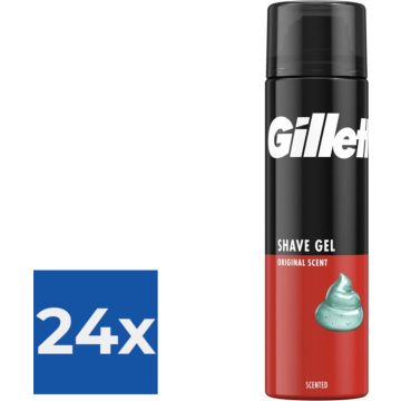 Gillette Scheergel Classic 200 ml - Voordeelverpakking 24 stuks