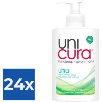 Unicura Vloeibare Zeep Ultra 250 ml Pomp - Voordeelverpakking 24 stuks