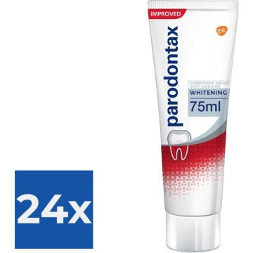 Parodontax Whitening - Tandpasta - tegen bloedend tandvlees - 75 ml - Voordeelverpakking 24 stuks