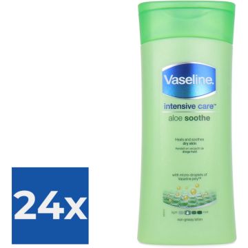 Vaseline Aloe Soothe - 200 ml - Bodylotion - Voordeelverpakking 24 stuks