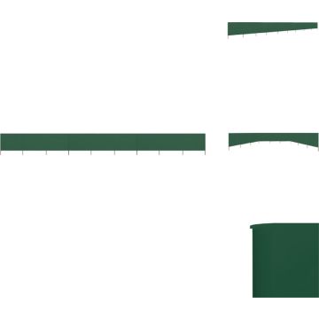 vidaXL Inklapbaar Windscherm - 1.200 x 120 cm - Groen - Windscherm (tent)