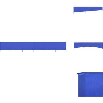 vidaXL Inklapbaar Windscherm - 800 x 160 cm - Azuurblauw - Windscherm (tent)