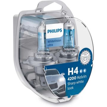 Philips H4 12V - WhiteVision - Set