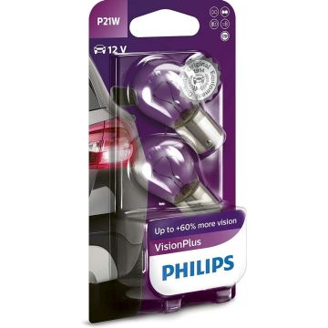 Philips VisionPlus BA15S / P21W 12V - Set