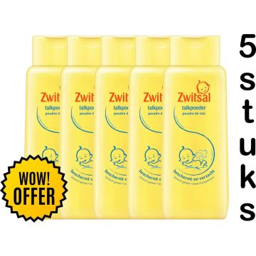 Zwitsal Talkpoeder 5 stuks - 500 g - Baby - Voordeelverpakking