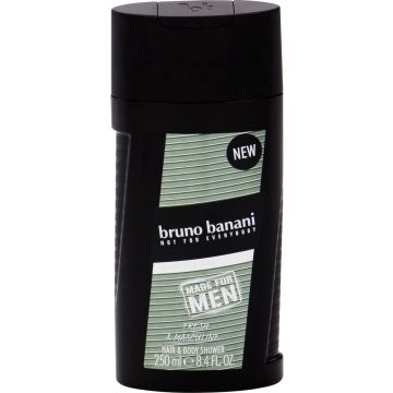 Bruno Banani - Made for Men - Hair &amp; Body Shower - 3 x 250 ml - Douchegel Heren