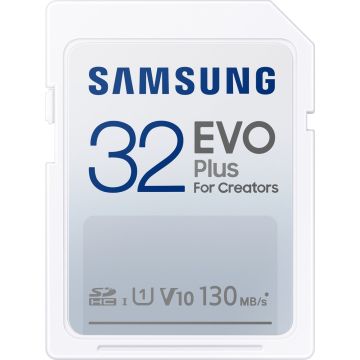 Samsung EVO Plus SD Card - Geheugenkaart - 32GB - versie 2021