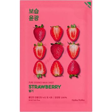 Holika Holika - Pure Essence Mask Sheet Strawberry Toning Mask Made Of Strawberry Ecstrakt 20Ml