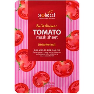 Soleaf Tomato Brightening So Deliciuos Mask Sheet 25 G
