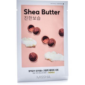 Missha - Airy Fit Sheet Mask (Shea Butter) Gezichtsmasker