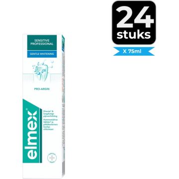 Elmex Tandpasta Sensitive Professional Gentle Whitening 75 ml - Voordeelverpakking 24 stuks