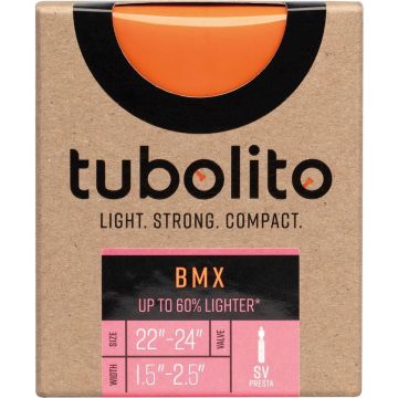 Tubolito Bmx Presta 42 Mm Binnenste Buis Zwart 22-24´´ / 1.50-2.50