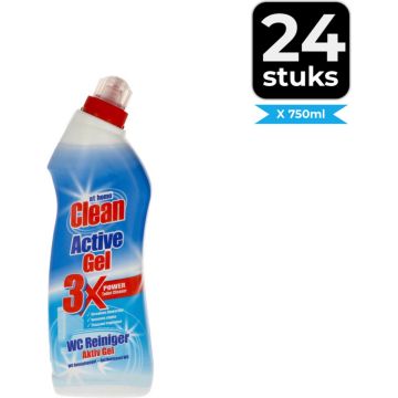 At Home Clean Toiletreiniger - Active Gel 750 ml - Voordeelverpakking 24 stuks