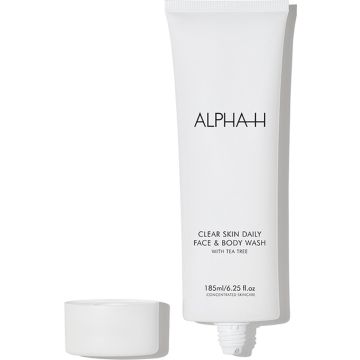 alpha h clear skin daily face &amp; wash 185ml