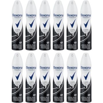 Rexona Deo Spray - Invisible Diamond On Black&amp;White Clothes - JUMBOPAK - 12 x 150 ml