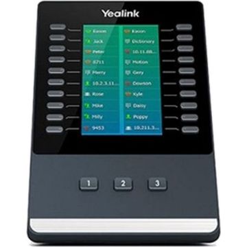 Yealink EXP50 IP add-on module 23 knoppen Zwart, Grijs