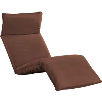 Prolenta Premium - Ligstoel inklapbaar oxford stof bruin