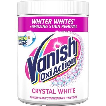 Vanish Oxi Action Poeder - Vlekverwijderaar Voor Witte Was - Crystal White - 940 Gram