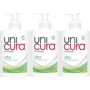 Unicura - Ultra- 3x250ML- Handzeep Anti-bacterieel-Hygienisch