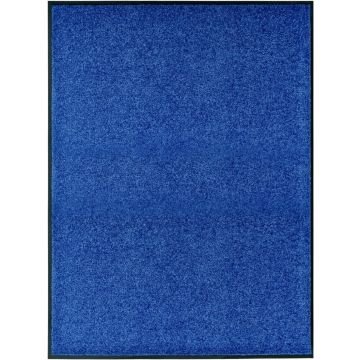 Prolenta Premium - Deurmat wasbaar 90x120 cm blauw