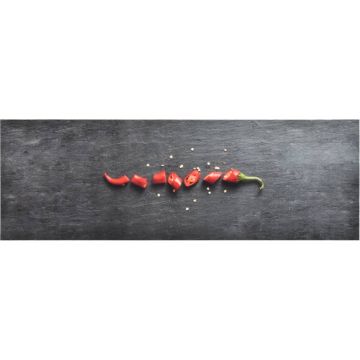 Prolenta Premium - Keukenmat wasbaar Pepper 45x150 cm
