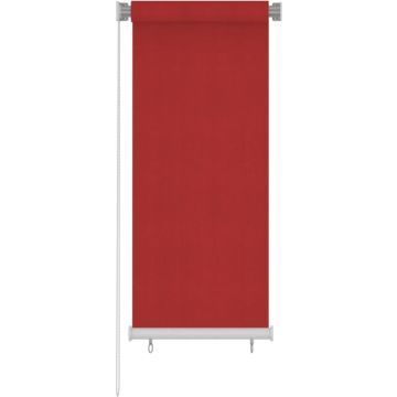Prolenta Premium - Rolgordijn voor buiten 60x140 cm HDPE rood