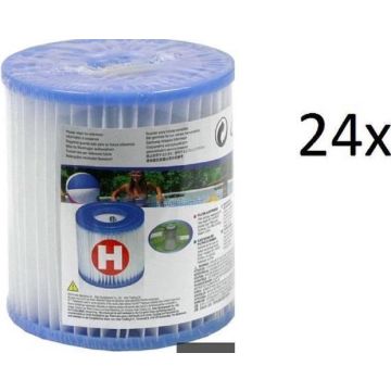 Intex H filter cartridge 24 pack | H filter| 24 x zwembad filtercartridge Type H | 24 stuks | voordeelverpakking