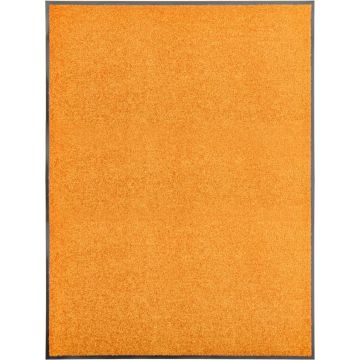 Prolenta Premium - Deurmat wasbaar 90x120 cm oranje