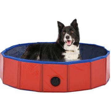 Prolenta Premium - Hondenzwembad inklapbaar 80x20 cm PVC rood - Huis en Tuin