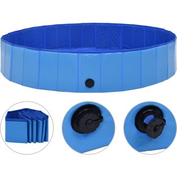 Prolenta Premium - Hondenzwembad inklapbaar 160x30 cm PVC blauw - Huis en Tuin