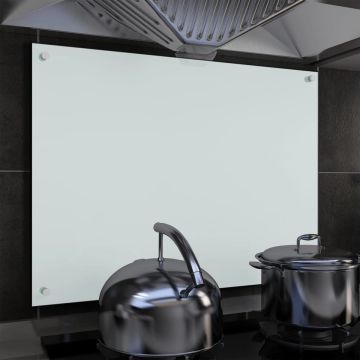 Prolenta Premium - Spatscherm keuken 80x60 cm gehard glas wit