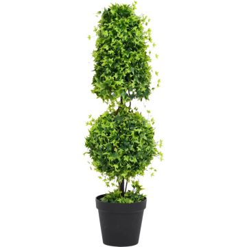 Prolenta Premium - Kunstplant met pot buxus 100 cm groen