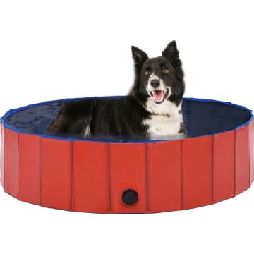 Prolenta Premium - Hondenzwembad inklapbaar 120x30 cm PVC rood - Huis en Tuin