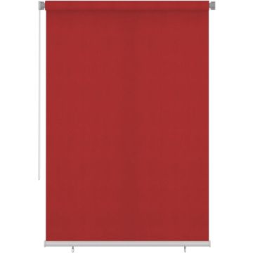 Prolenta Premium - Rolgordijn voor buiten 160x230 cm HDPE rood