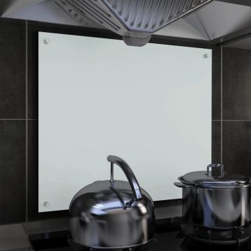 Prolenta Premium - Spatscherm keuken 70x60 cm gehard glas wit