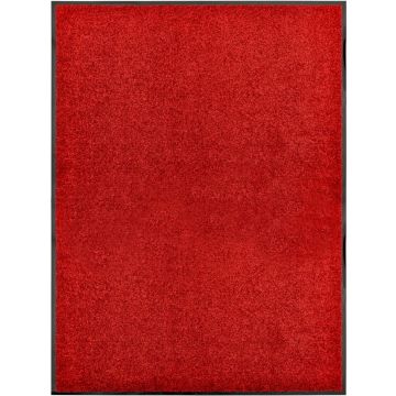Prolenta Premium - Deurmat wasbaar 90x120 cm rood