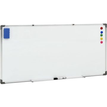 Prolenta Premium - Whiteboard magnetisch 110x60 cm staal wit