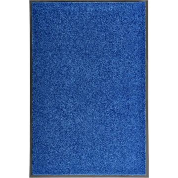Prolenta Premium - Deurmat wasbaar 60x90 cm blauw