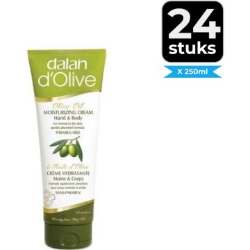 Dalan d’Olive - Hand &amp; Bodycrème 250ml - Voordeelverpakking 24 stuks