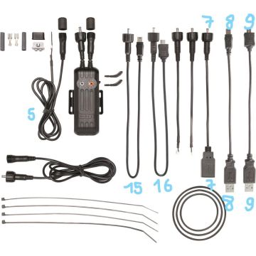 Busch &amp; Muller kabel E-werk nr 15 rond naar Mini-USB